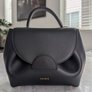 SOLD OUT ONLINE - Polène Number One Nano Bag - Smooth Black (NEW, worn once)